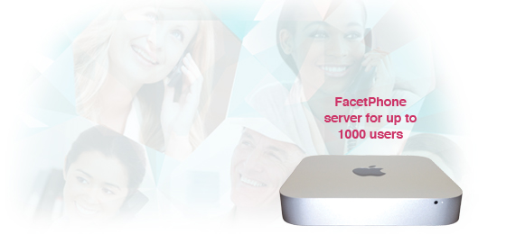 FacetPhone is the IP-PBX business phone system that runs on a Mac. It includes unified communications, call center support, advanced mobile app.